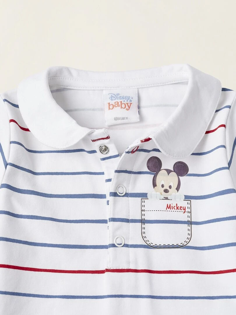 T Shirt + Short pour Nouveau Né 'Mickey'  MICKEY   Blanc