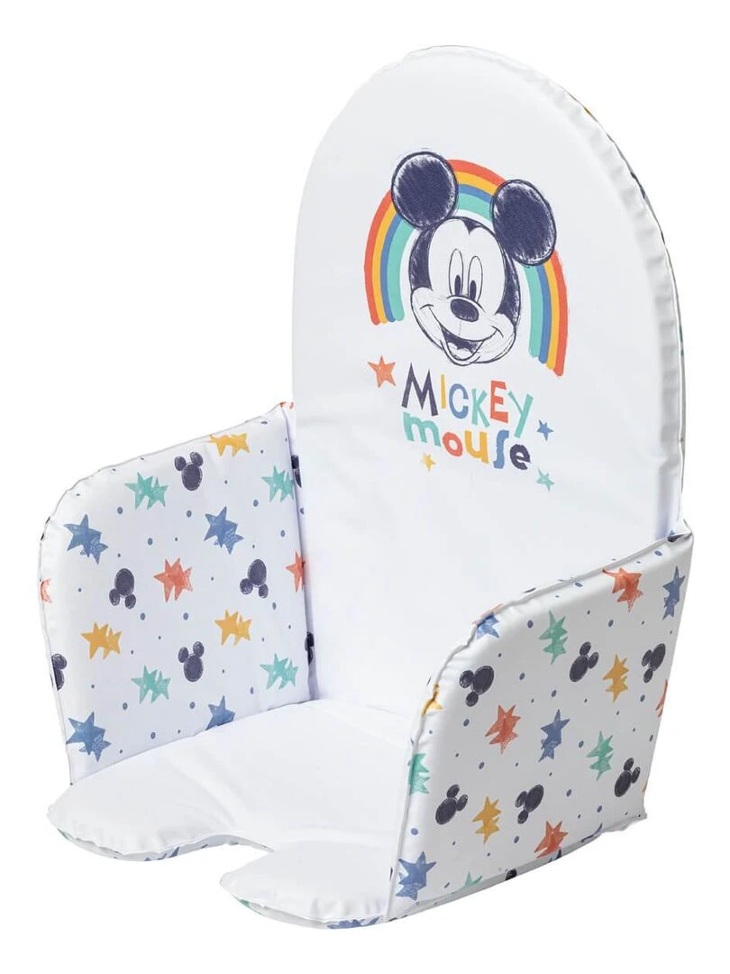 Coussin de chaise réversible Mickey Cool Bleu Multicolore Blanc
