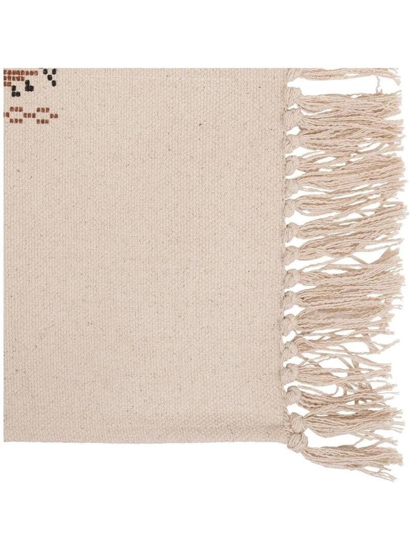 Tapis de couloir antidérapant Ethnique 80x200 cm Beige