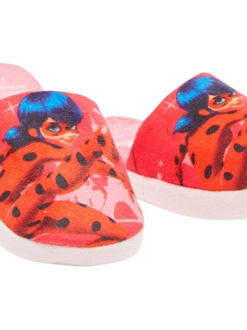 Miraculous   Chaussons fille imprimé Ladybug   Rose fushia