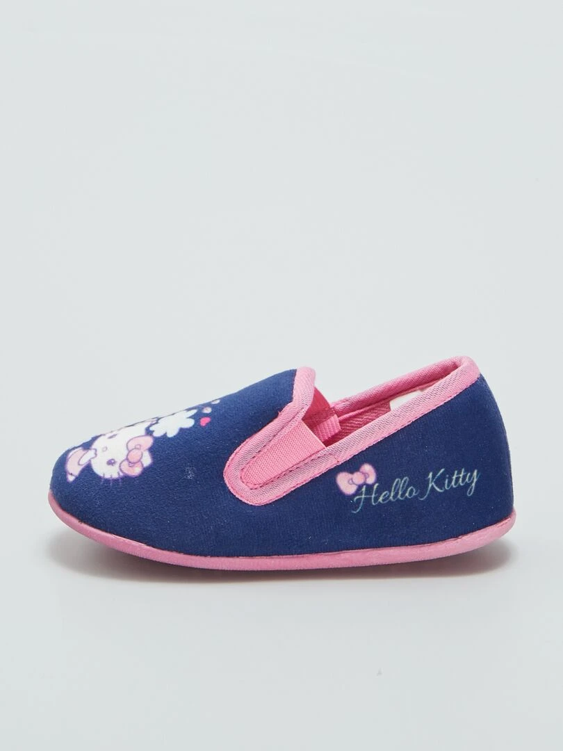 Chaussons bas 'Hello Kitty' Bleu/rose