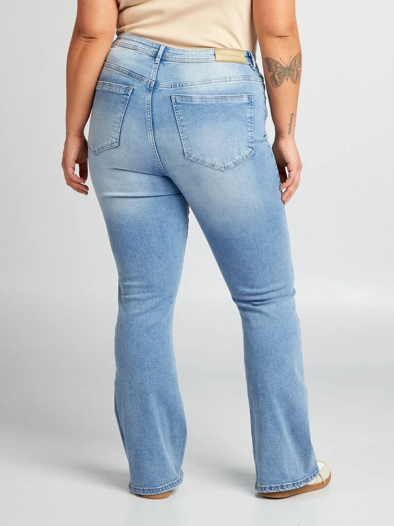 Jean flare taille haute 'Only'   Bleu