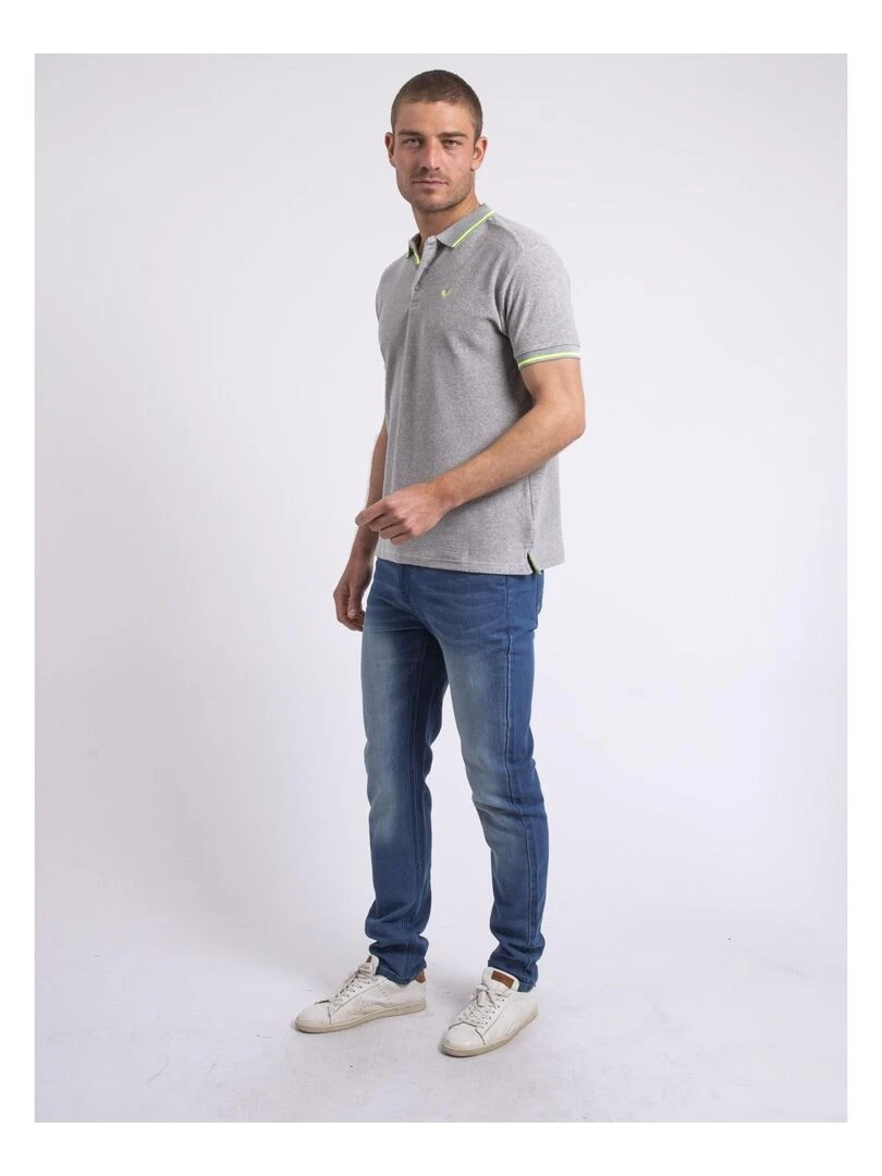Polo manches courtes PAMEDI   Gris