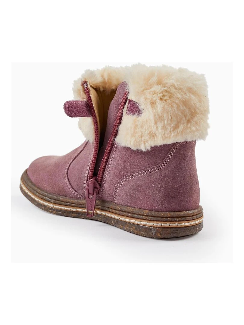Bottes Chelsea avec Fourrure pour Bébé Fille   NORTHERN CALLING   Violet