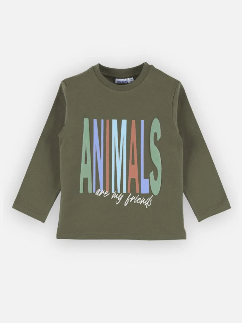 T shirt longues manches  kaki   Noukie's   Vert