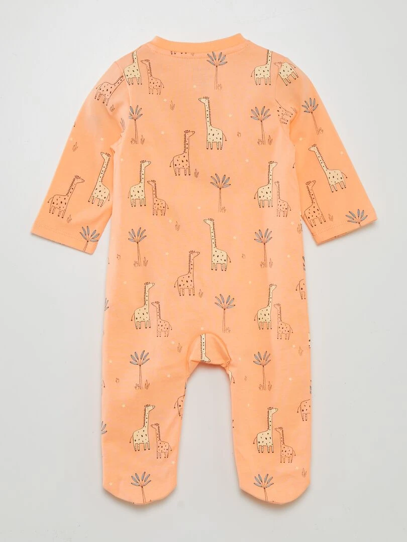 Pyjama dors bien à motif   Orange