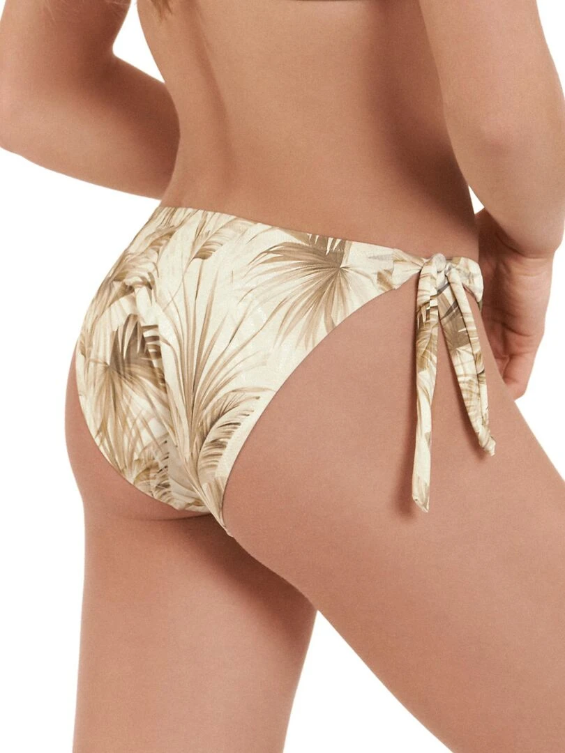Bas maillot slip de bain à nouettes Ensenada Vert