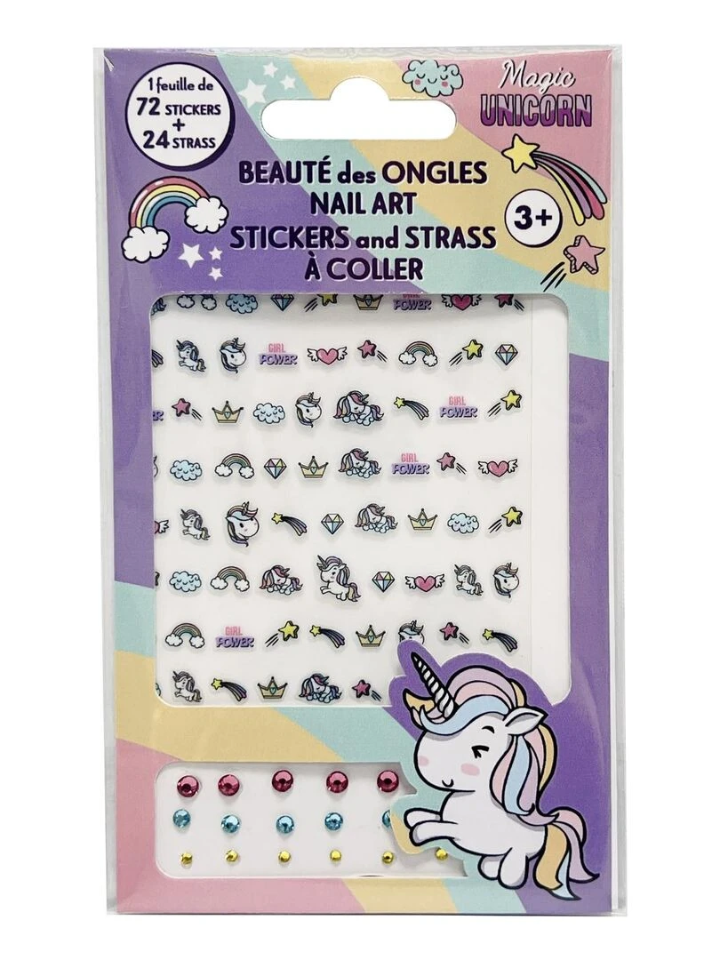 Girl Power Nail Art Stickers et strass à Ongles N/A