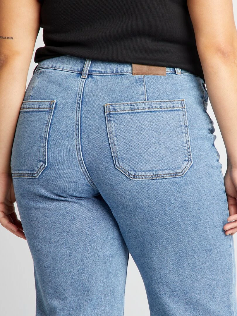 Pantalon denim wide leg   Double stone