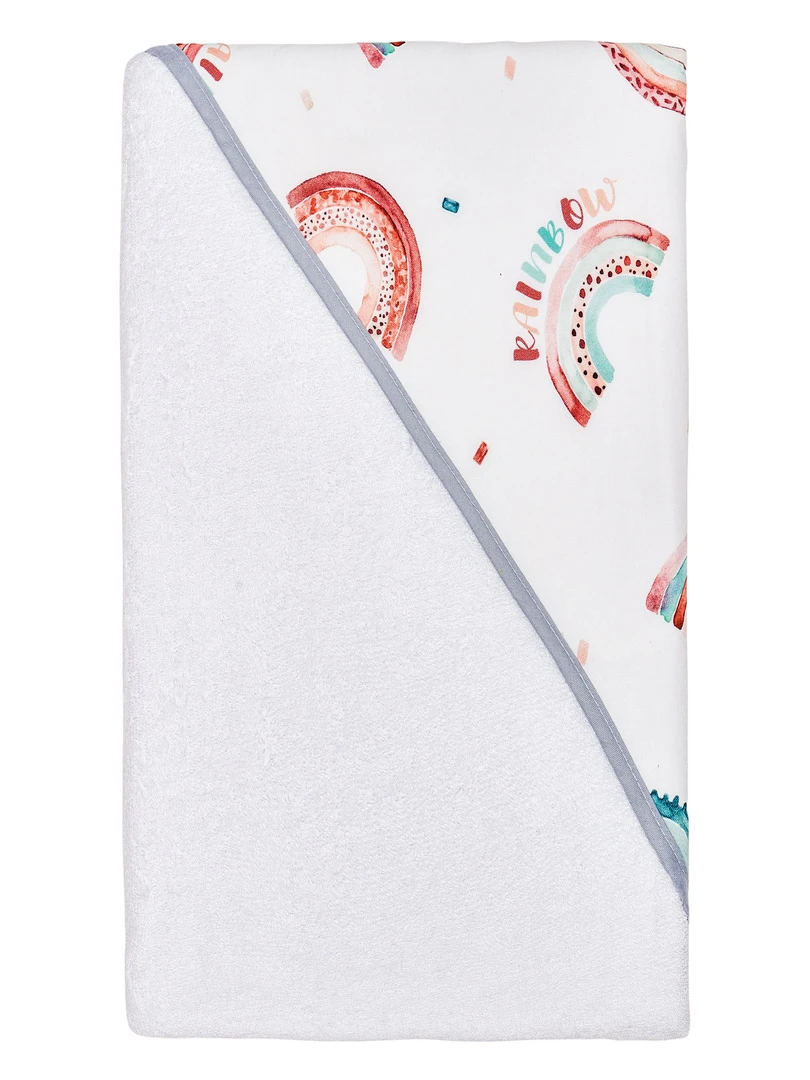Cape de bain en bambou RAINBOW Blanc