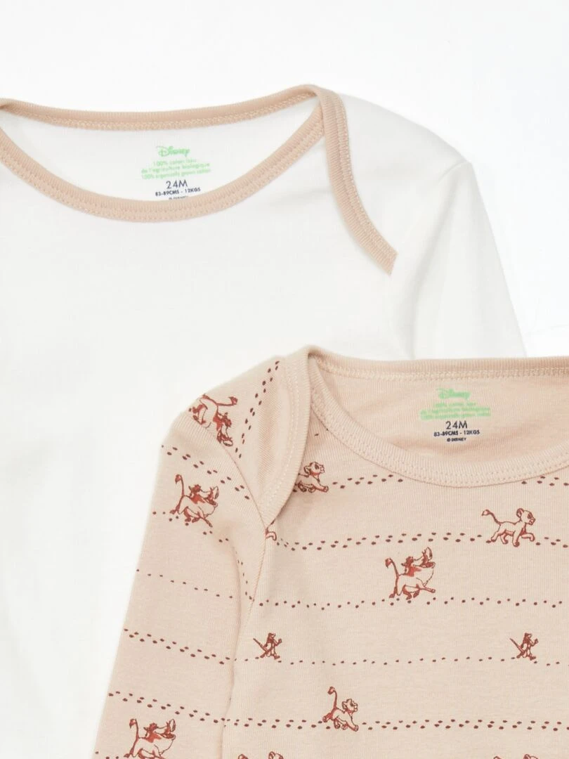 2 tee shirts 'Disney'   Blanc/beige