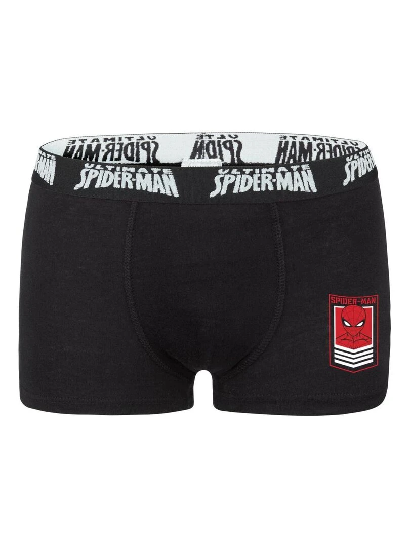 Lot de 5 Boxers garçon petite taille Spiderman Ultimate Spiderman   Noir