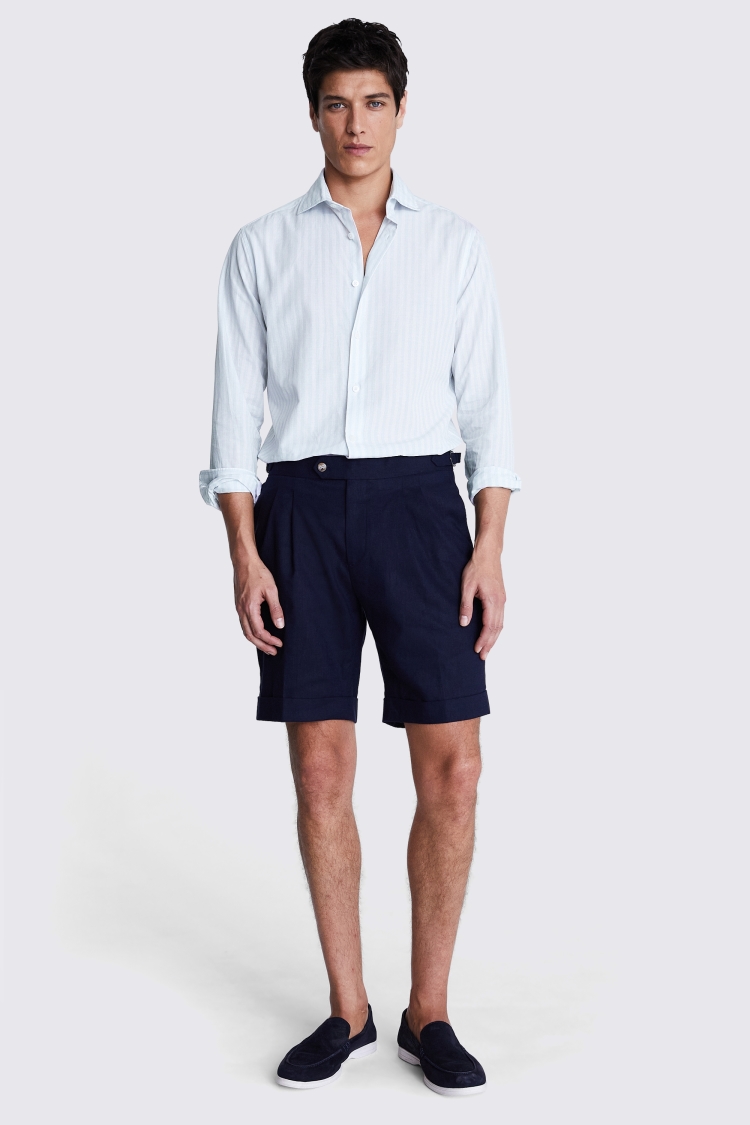 Sky Short Sleeve Washed Oxford Shirt   Buy Online at Moss