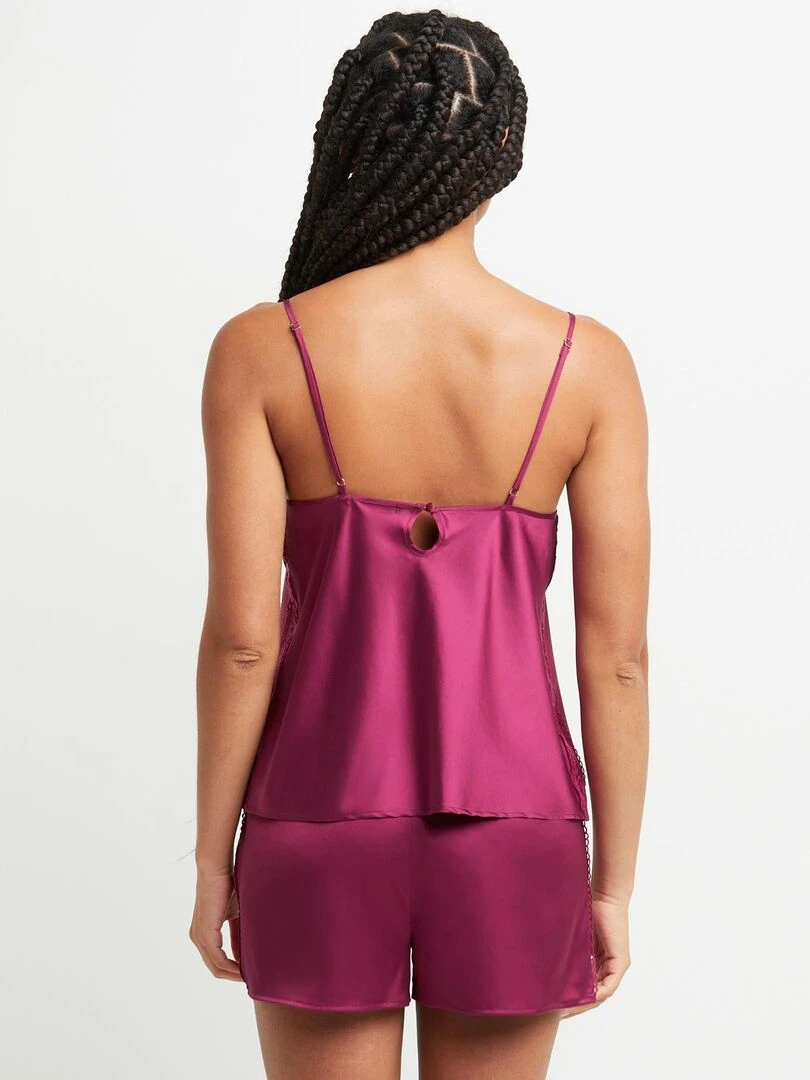 Top satin Chimene RougeGorge Lingerie Rouge