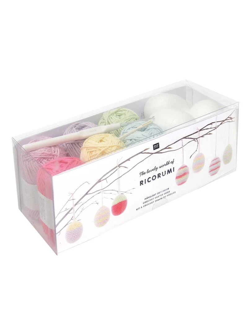 Kit Oeufs de Pâques pastel en crochet Ricorumi N/A