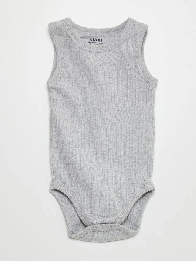 Lot de 3 bodies sans manches Rouge