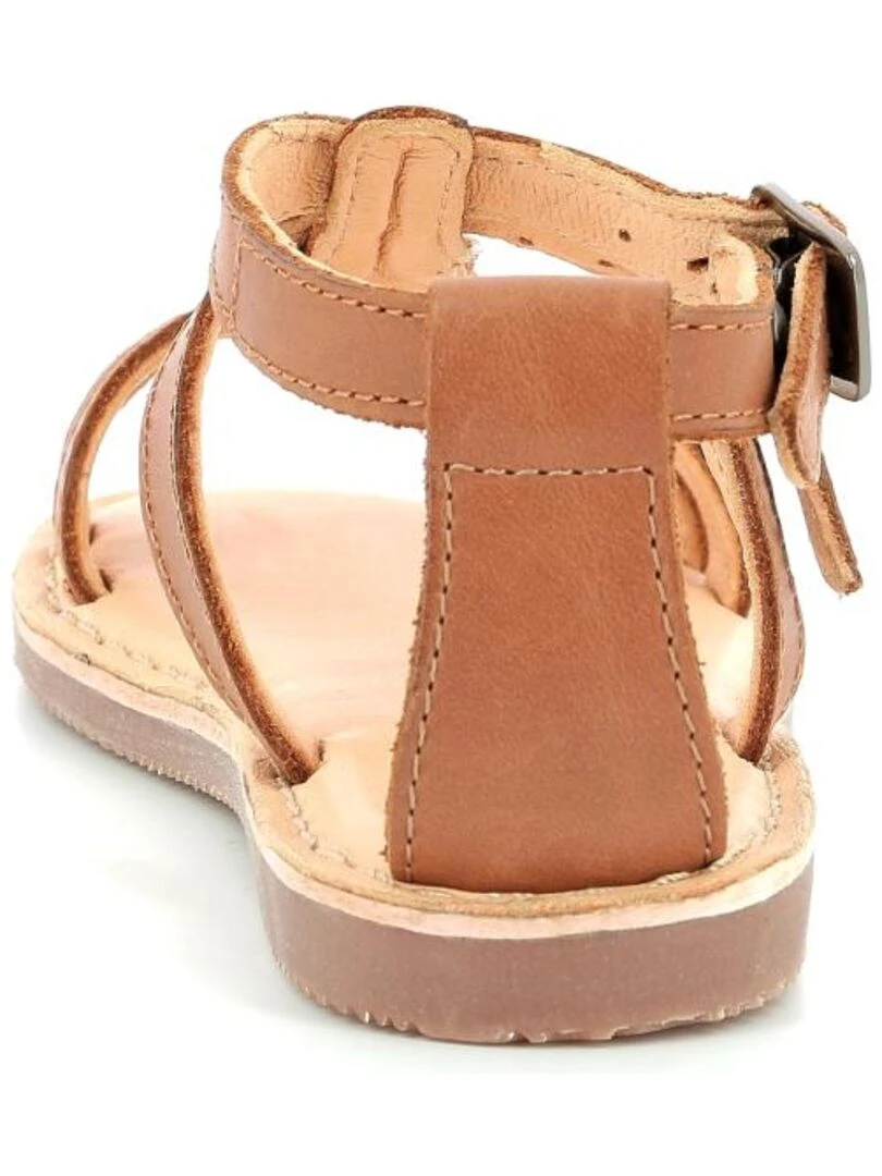 Sandales Cuir Dertige   Marron