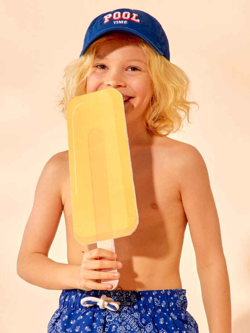 Casquette 'pool time'   Bleu marine