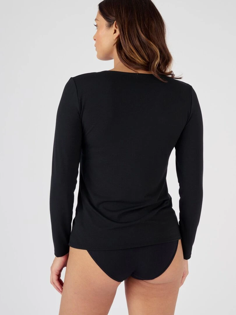 T shirt manches longues thermorégulant Evolutyl   Damart   Noir