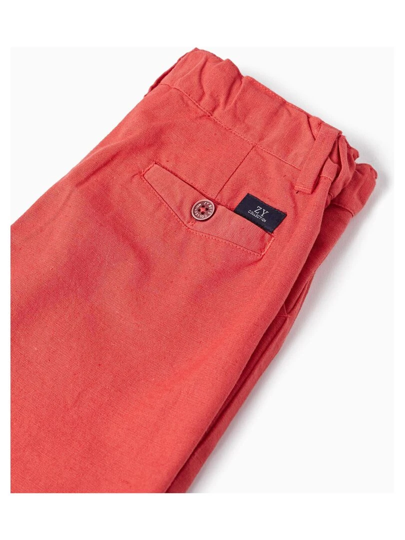 Shorts Chino pour Garçon  CÉRÉMONIE   Rouge