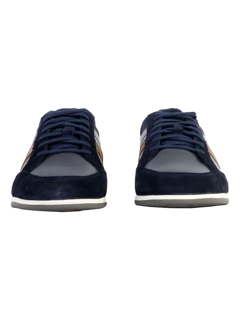 Basket Cuir Geox Renan   Bleu