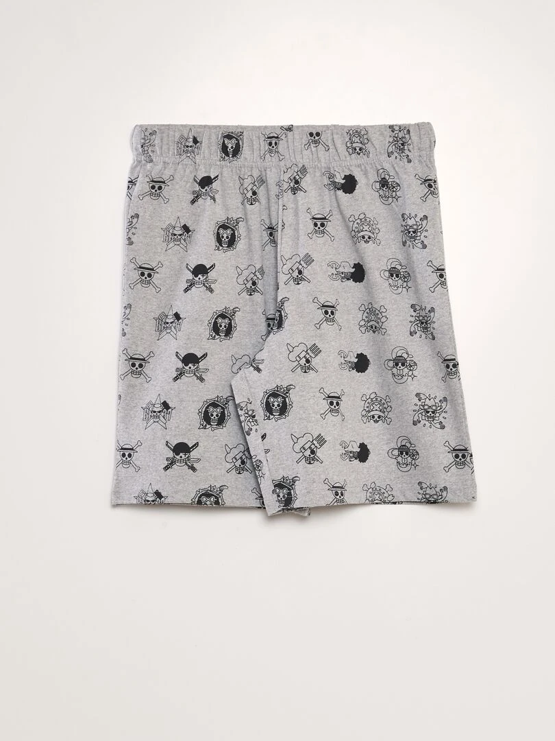 Ensemble pyjama 'One piece'   2 pièces   Gris