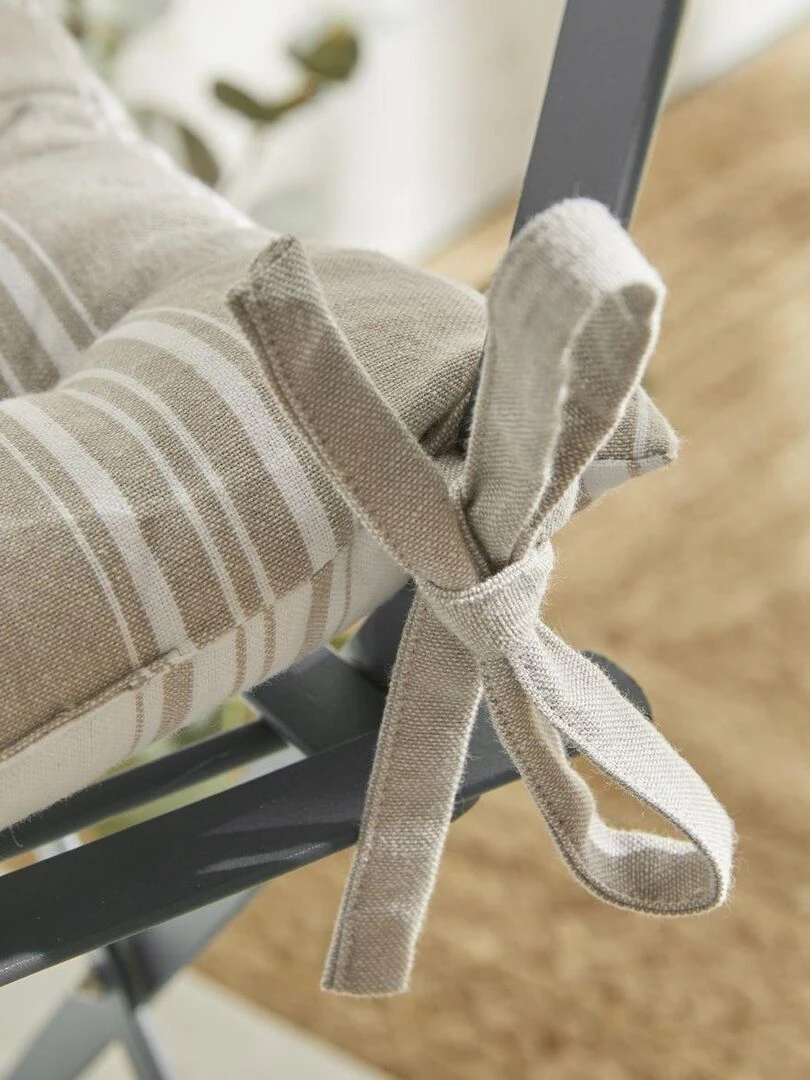 Assise matelassée imprimé 'CHARME' 'TODAY'   Beige