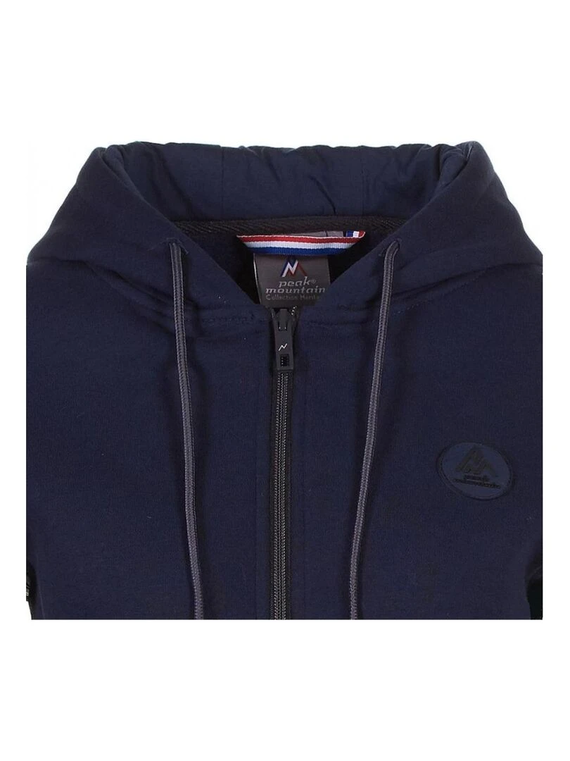 Sweat zippé à capuche femme ARGENTIERE   Bleu marine
