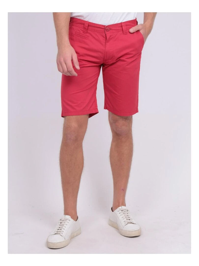 Bermuda chino BAGOO Rouge