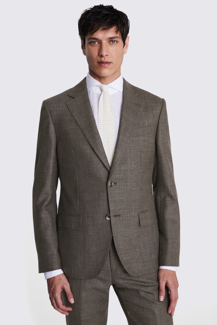 Italian Tailored Fit Brown Jacket Buy Online at Moss