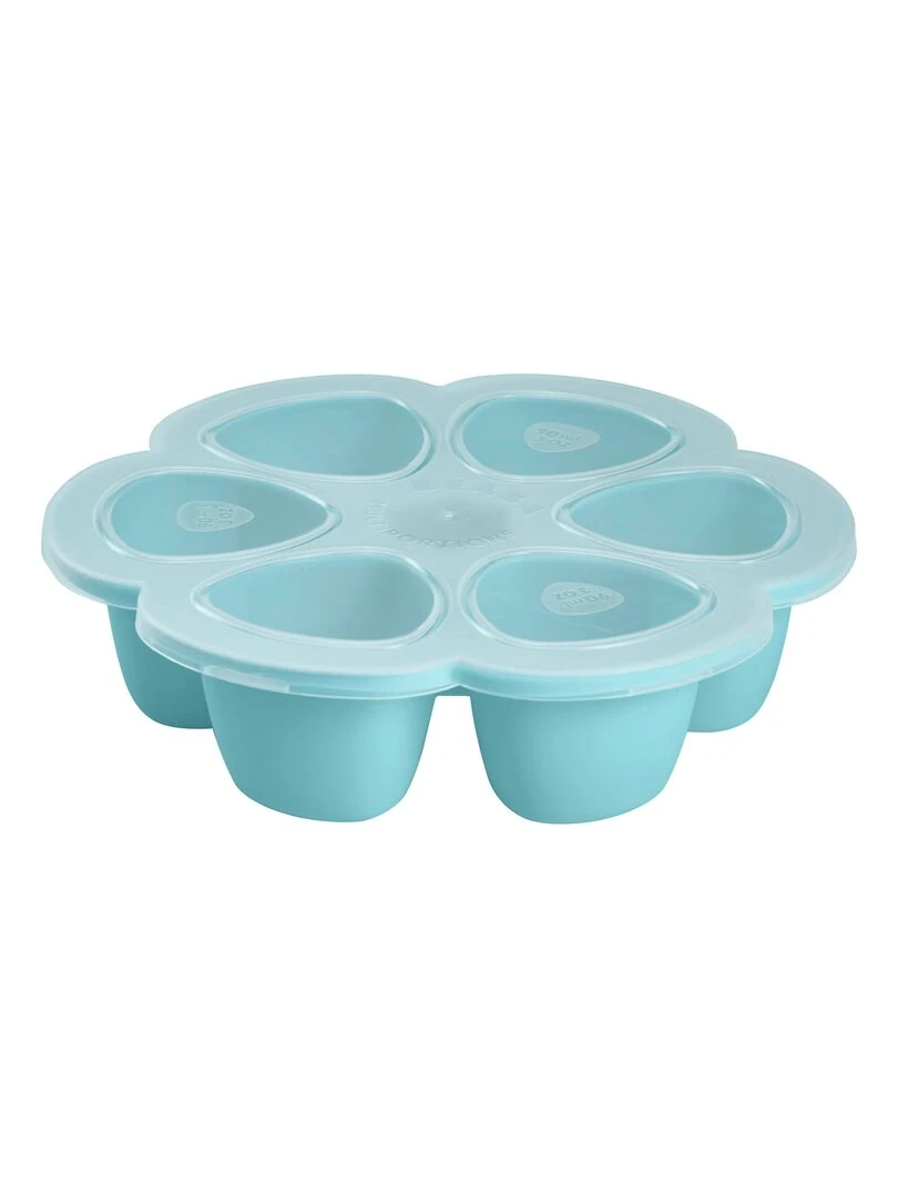 Moule de congélation multi portions silicone bleu (6 x 90 ml) Bleu