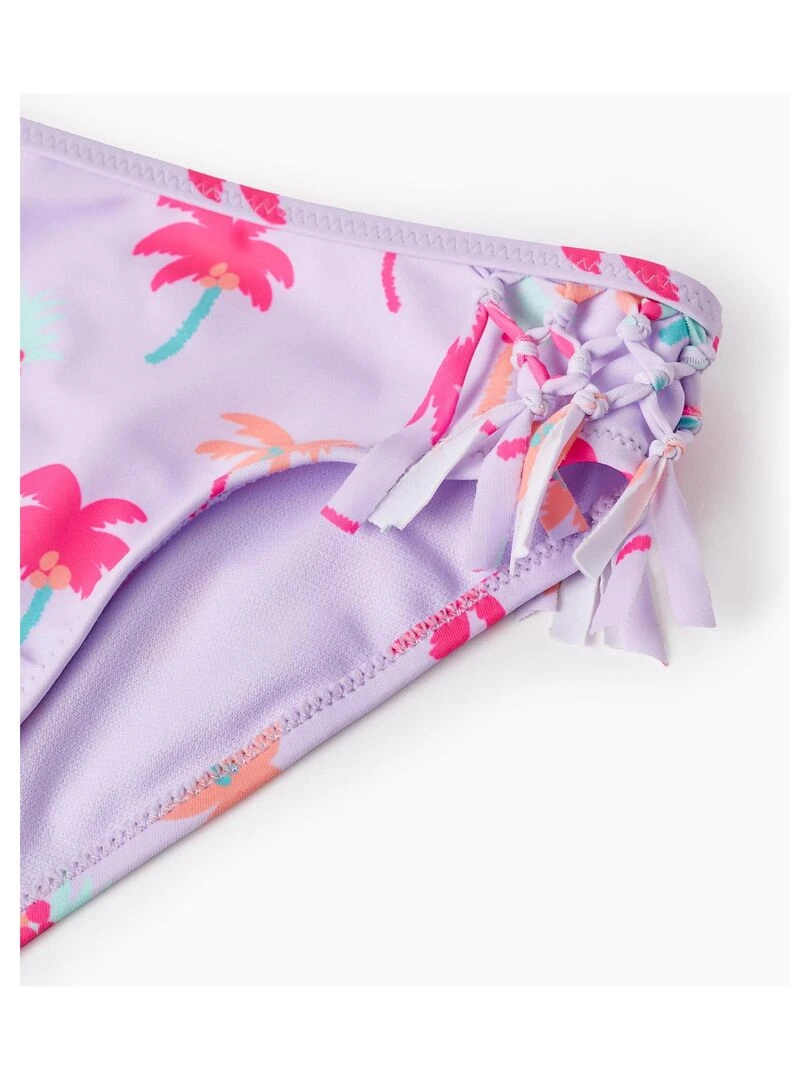 Maillot de bain pour fille 'Palmiers'   Mauve