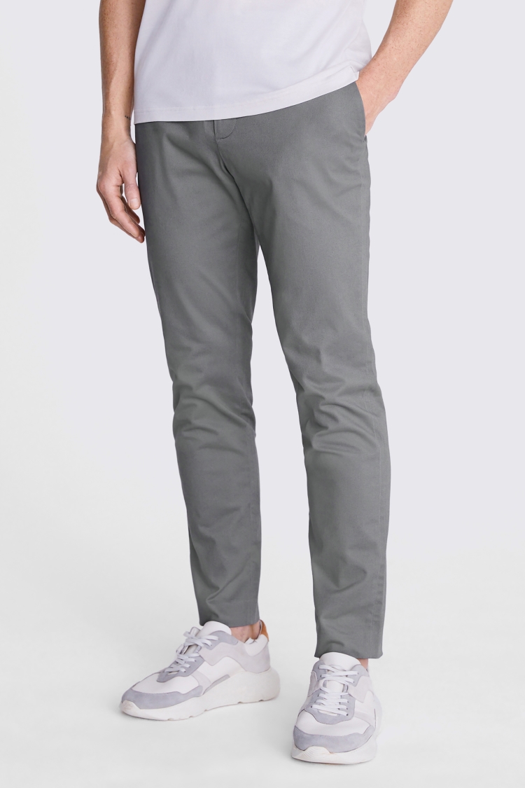 Slim Fit Navy Stretch Chinos    Buy Online at Moss