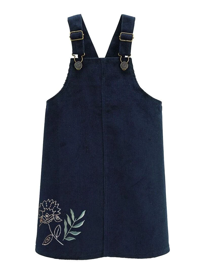 Robe enfant en velours côtelé Belle de Nuit Bleu