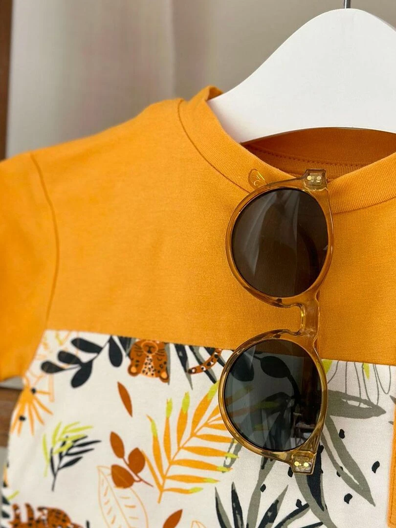 T shirt bébé Wakae   Moutarde