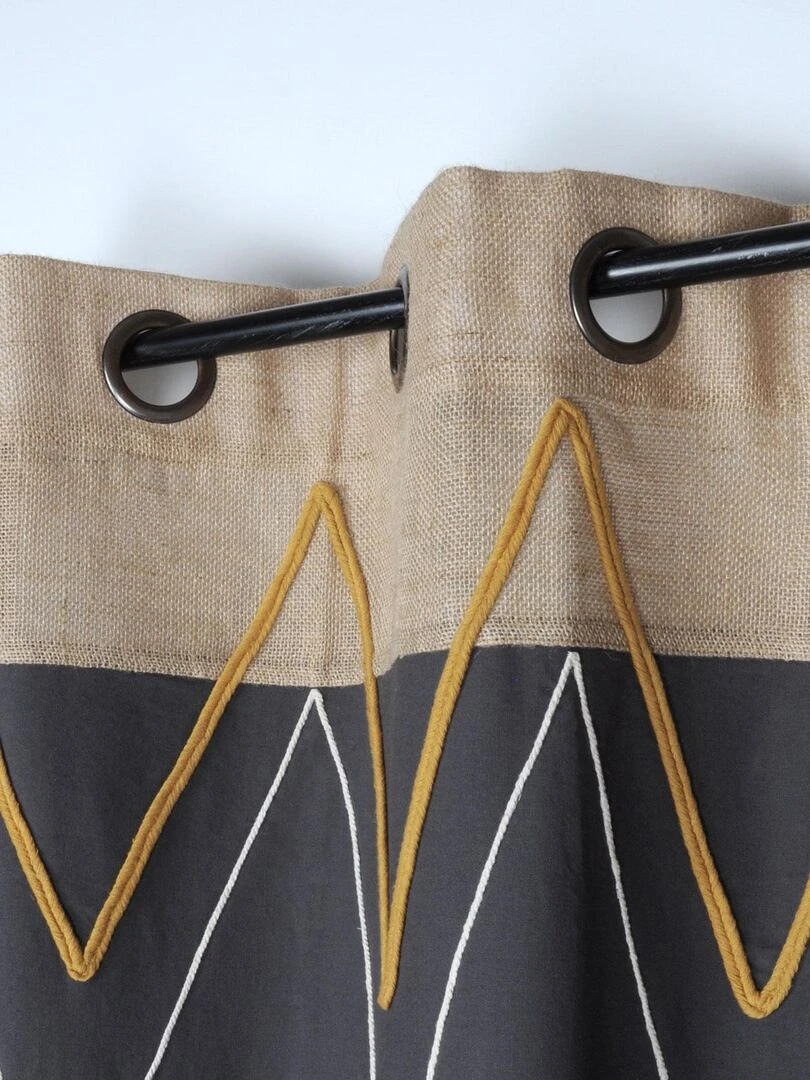 Rideau tamisant Alabama   gris anthracite