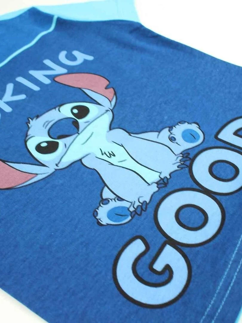Disney   Pyjama garçon imprimé Lilo Et Stitch en coton   Bleu