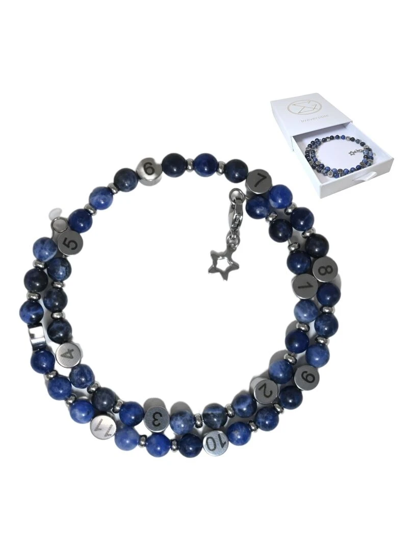 Bracelet d'allaitement Sodalite Bleu foncé