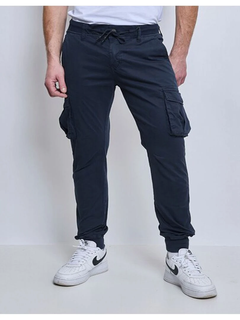 PANTALON CARGO Kebello Bleu marine
