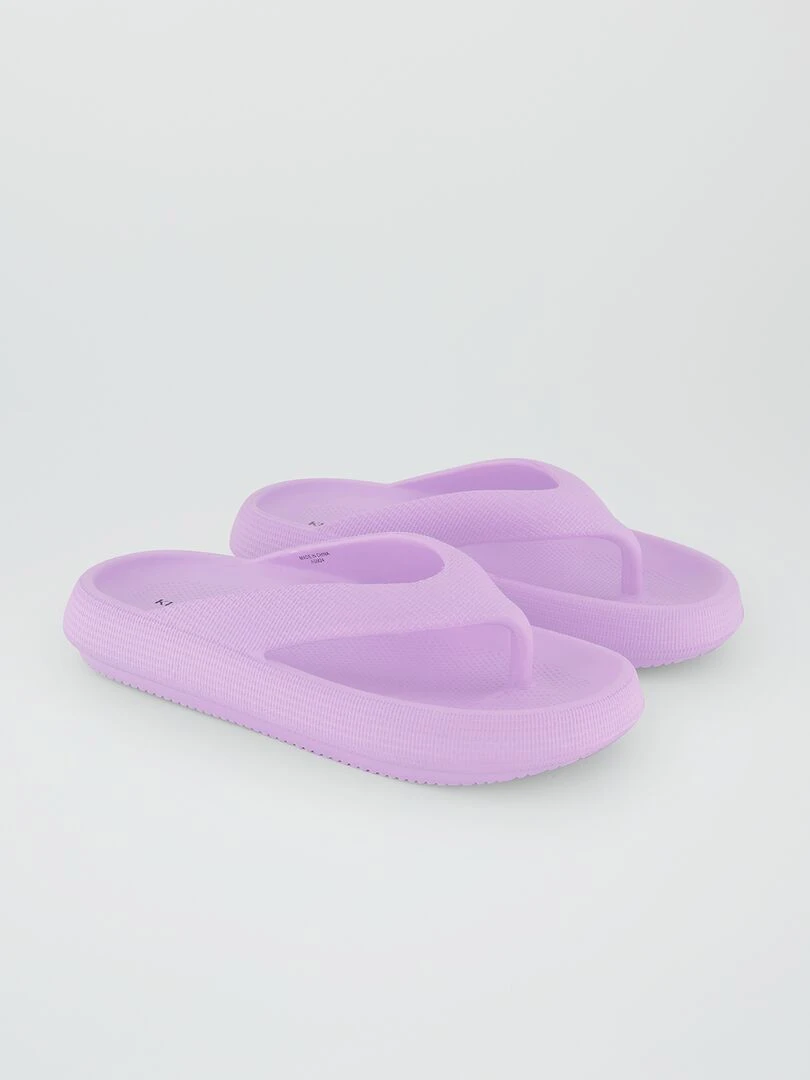 Tongs à semelles épaisses Violet