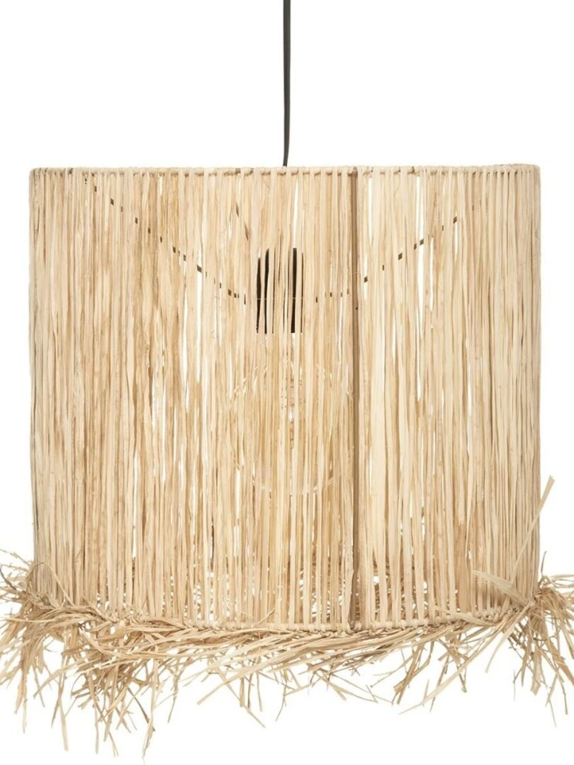 Suspension raphia Haci naturel D36 Beige