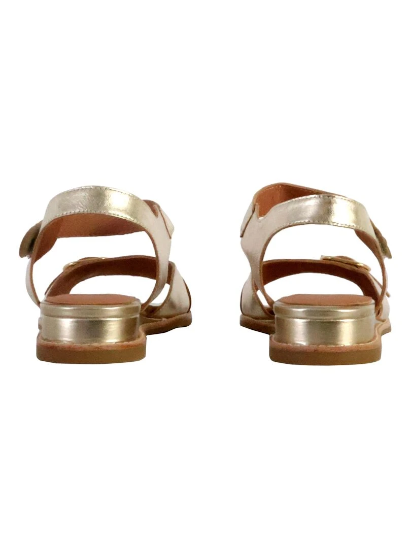 Sandale Cuir Emilie Karston Katia   Gris