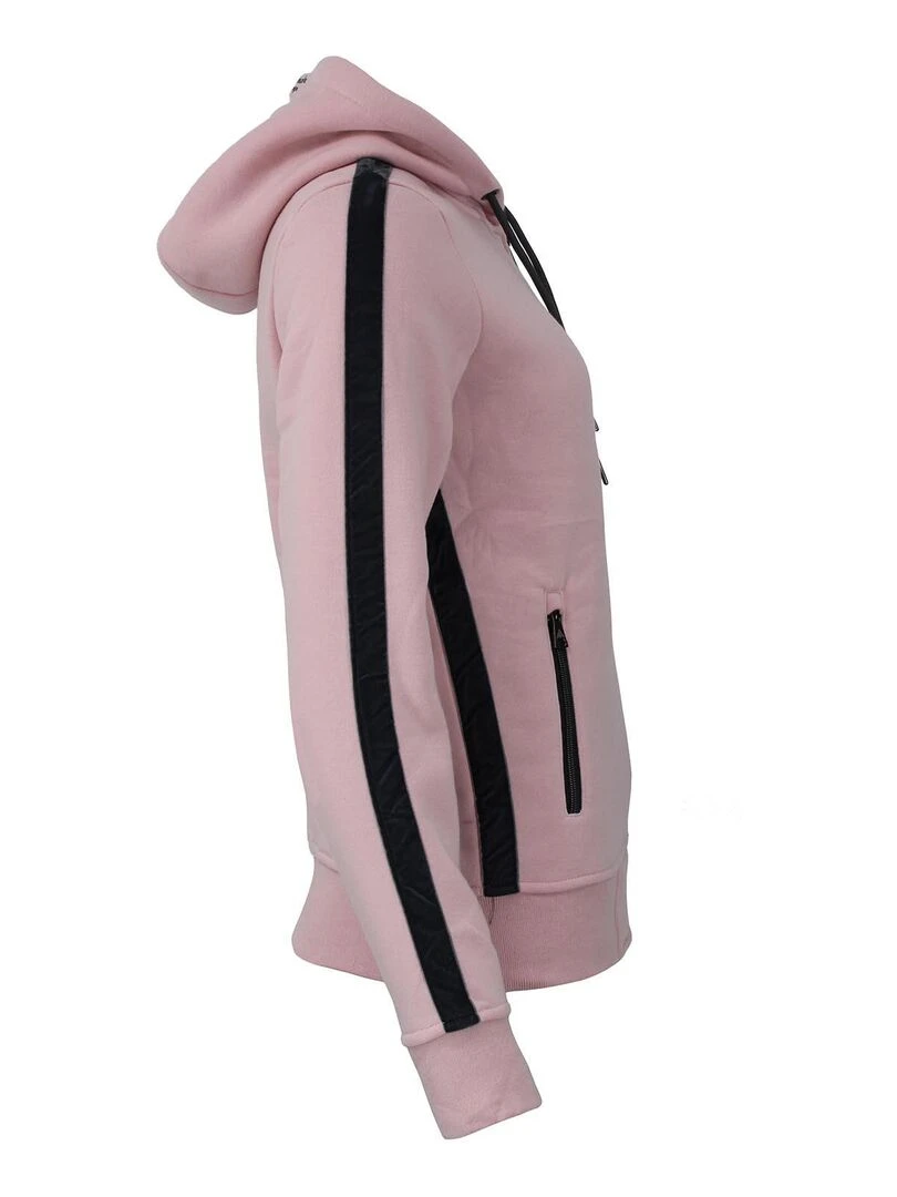 Sweat zippé à capuche femme ALICE   Rose