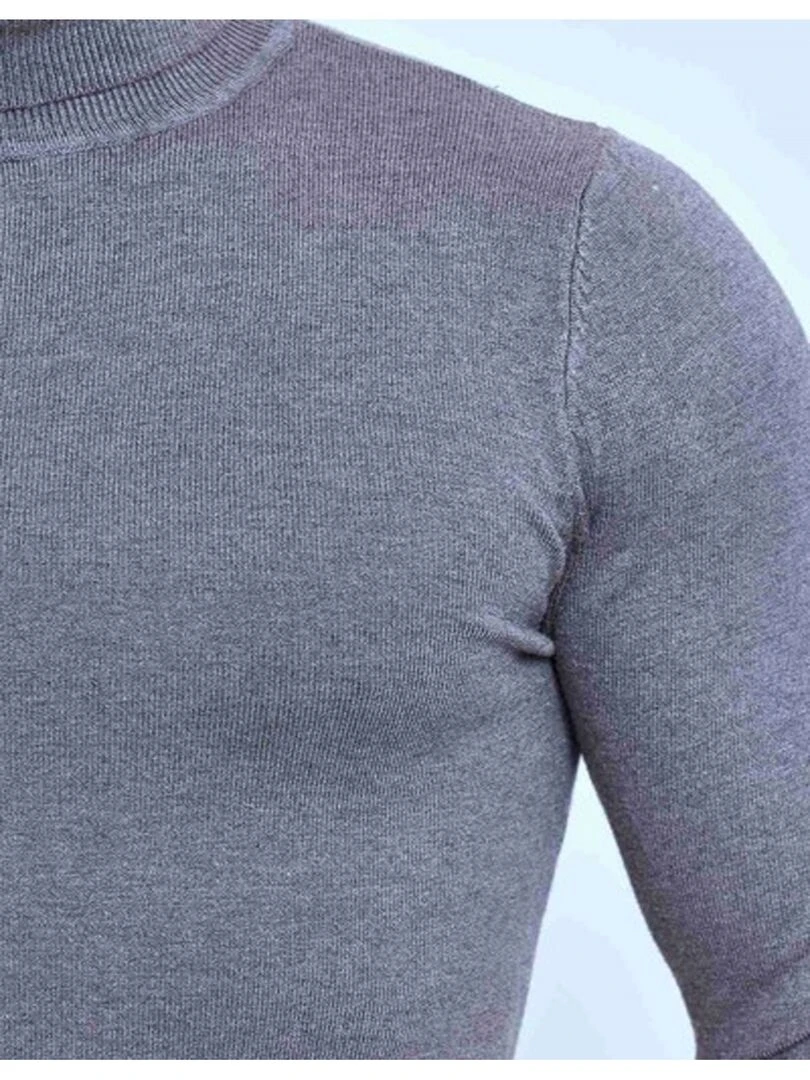 Pull col roulé Kebello   Gris