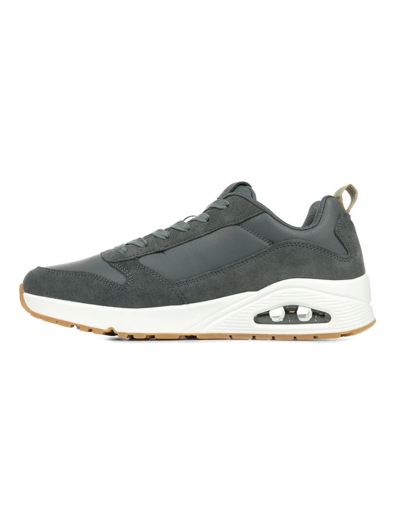 Baskets Skechers Uno   Gris Blanc