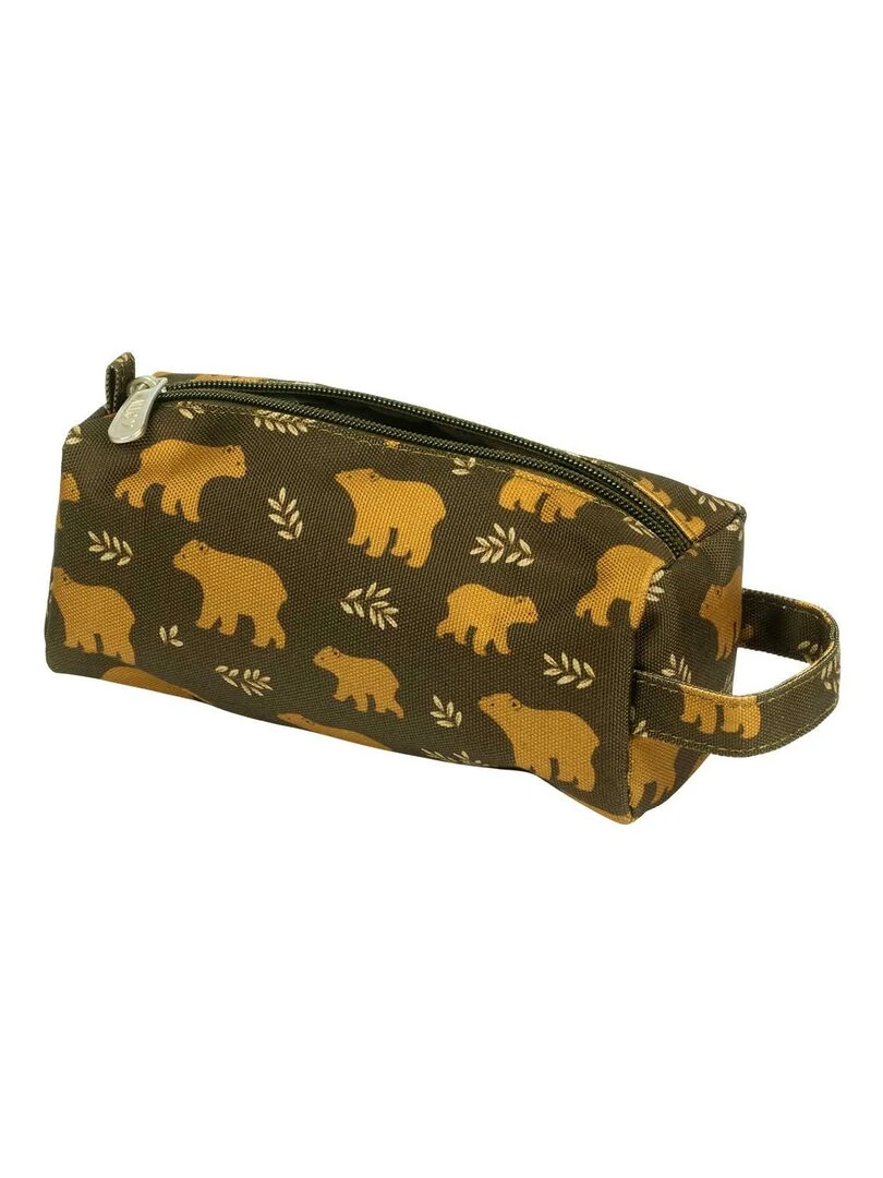 Trousse scolaire Ours Marron
