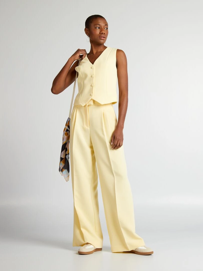 Gilet de costume coloré Jaune