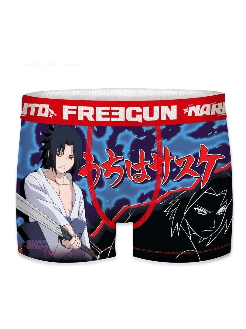 Lot de 4 Boxers garçon Naruto Shippuden Freegun   Rouge