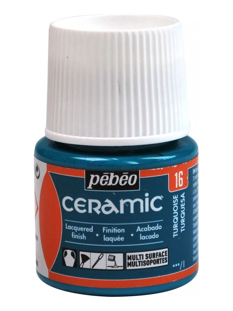 Peinture céramique et multi surfaces Turquoise 45 ml N/A