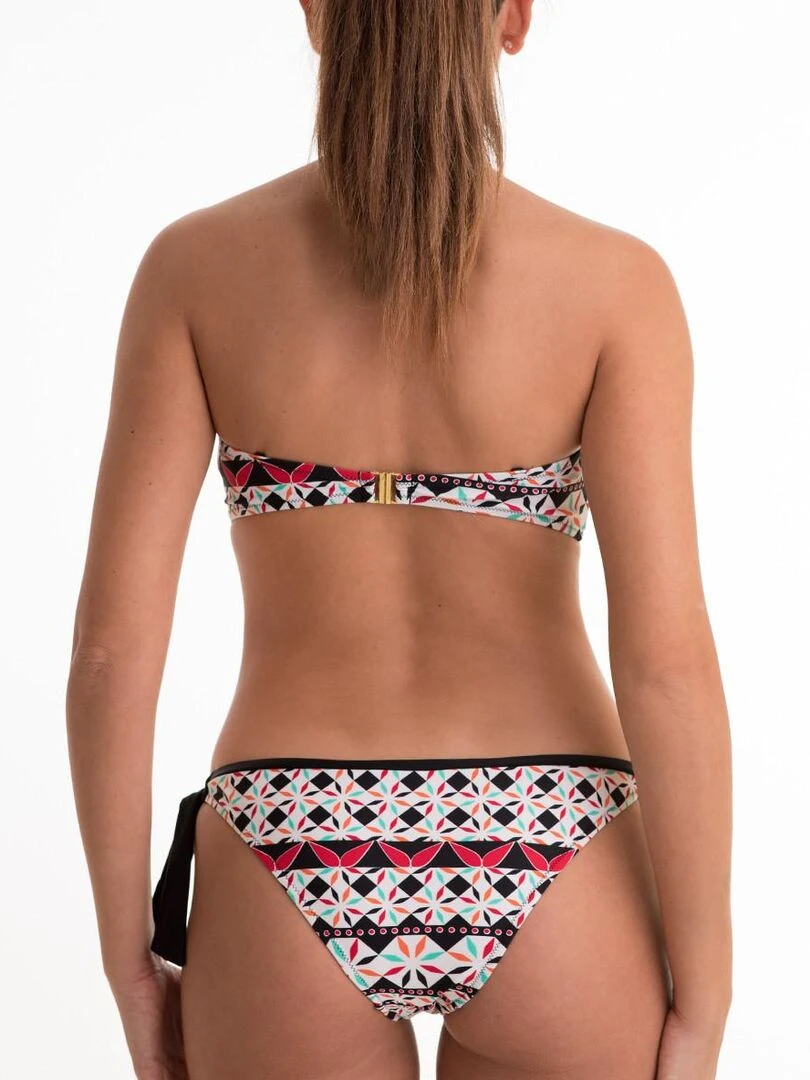 Bas de maillot de bain avec nouettes Tulipán   Blanc